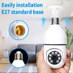 V380 Pro New Bulb Holder IP Camera Outdoor Security WiFi 2MP Waterproof Full Color Night Vision Two Way Video Phone App