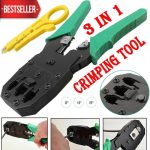 7 in 1 Modular Crimping Tool, RJ45, RJ11 Cat5E/Cat6 LAN Cutter with Cable Cutter