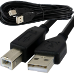 Universal USB Cable for Printers Male USB 2.0 Type A to Type B Cable Compatible with Most Printers Scanners Digital Camera Fax Data Transfer