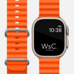 Ocean Strap Orange Color Strap Band for 42 44 45 49mm with Metal Hook