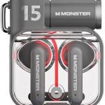 Monster XKT15 Wireless Bluetooth Earbuds, Gaming Headphones, Deep Bass, Low Latency, Built-in Microphone, Noise Cancellation