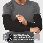 Youth Compression Arm Sleeves -ICE Fabric | UV Sun Protection | Second Skin | Cooling Athletic Sports Sleeve for Football, Golf, Basketball Sports Sleeve ,1 Pair